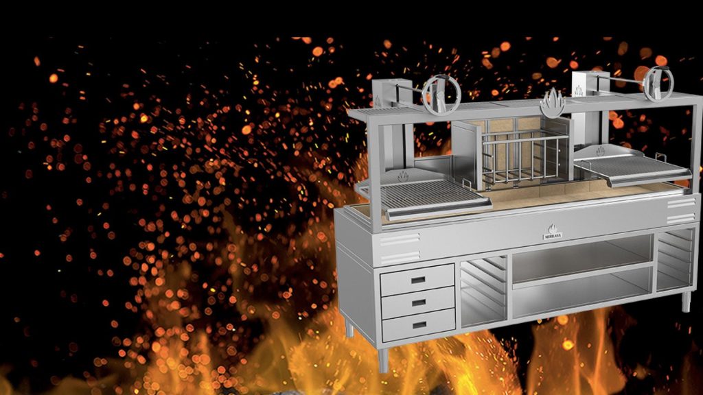 Hibachigrill houtskoolovens van HotRes B.V. met handvatten voor eenvoudig transport