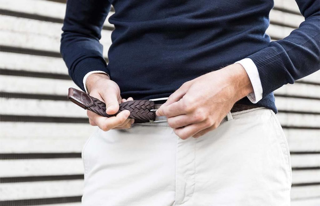 Highbuckle riem zonder gaatjes met modern klikmechanisme voor perfecte pasvorm en stijlvol design
